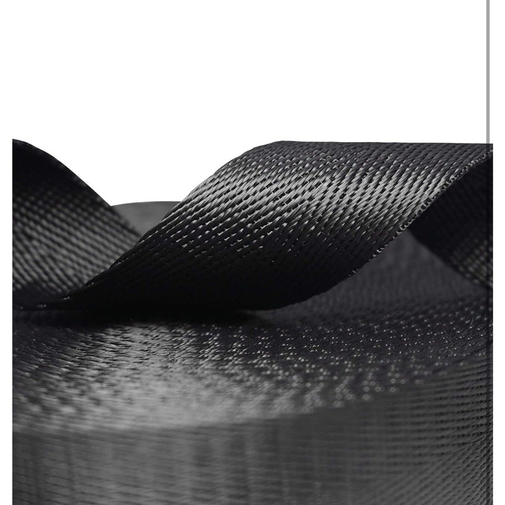 1 Roll 25 Yards 1 Inch Wide Black Nylon Heavy Duty Webbing Strap