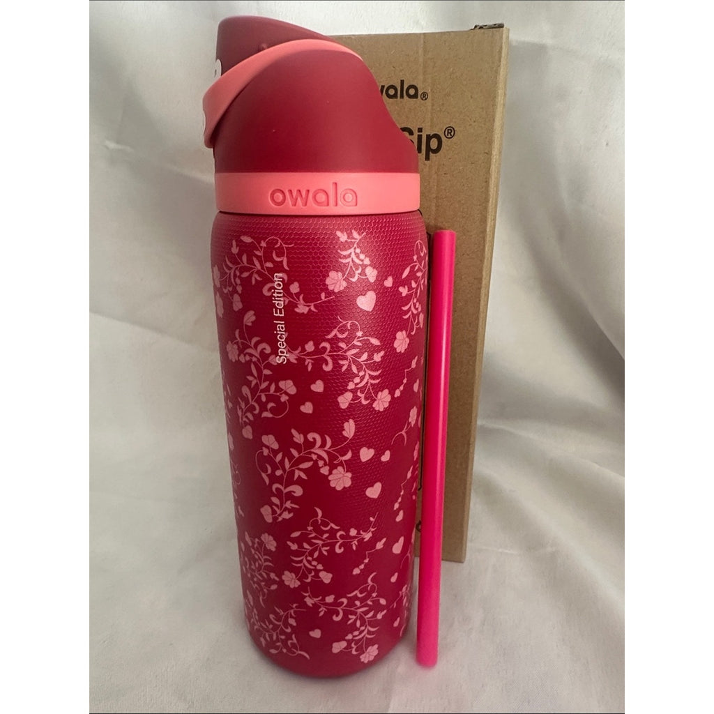 Owala insulated water bottle with a built-in straw. Love Letter 32oz. 2