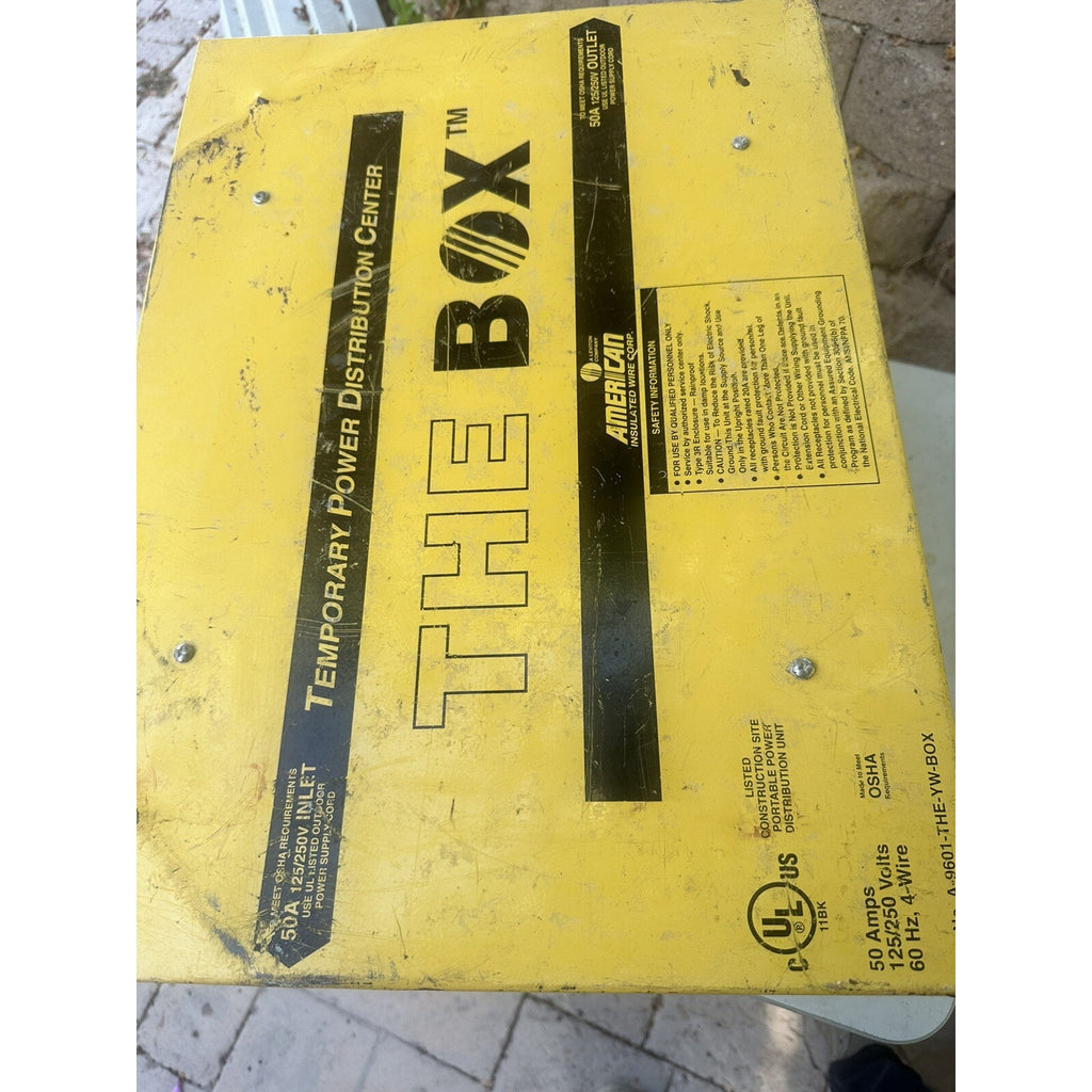 HUBBELL WIRING DEVICE-KELLEMS SBSB1A Power Distribution Box,50amp Used