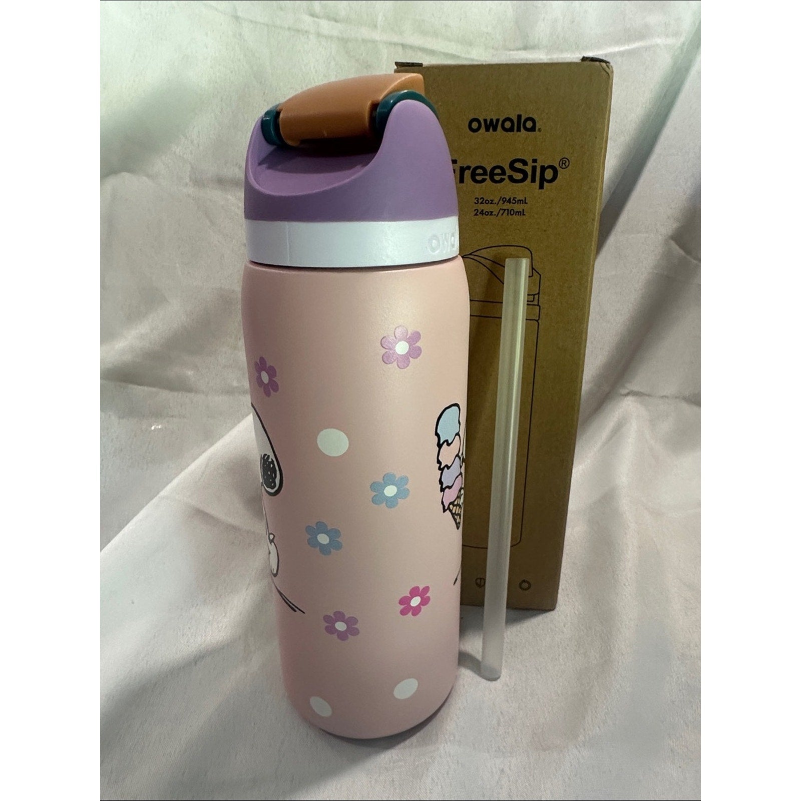 Custom Engraved Owala FreeSip Snoopy 32oz