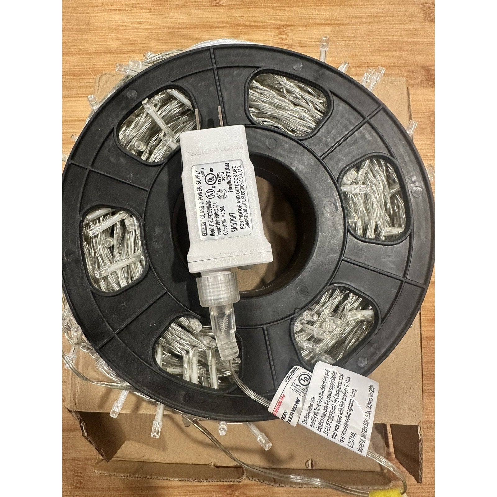 300 Led White String Lights Outdoor Decorations 100 Ft, 6 Mode