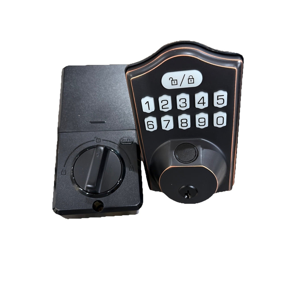 Smart Fingerprint Password Door Lock Waterproof Zinc Alloy Auto Lock