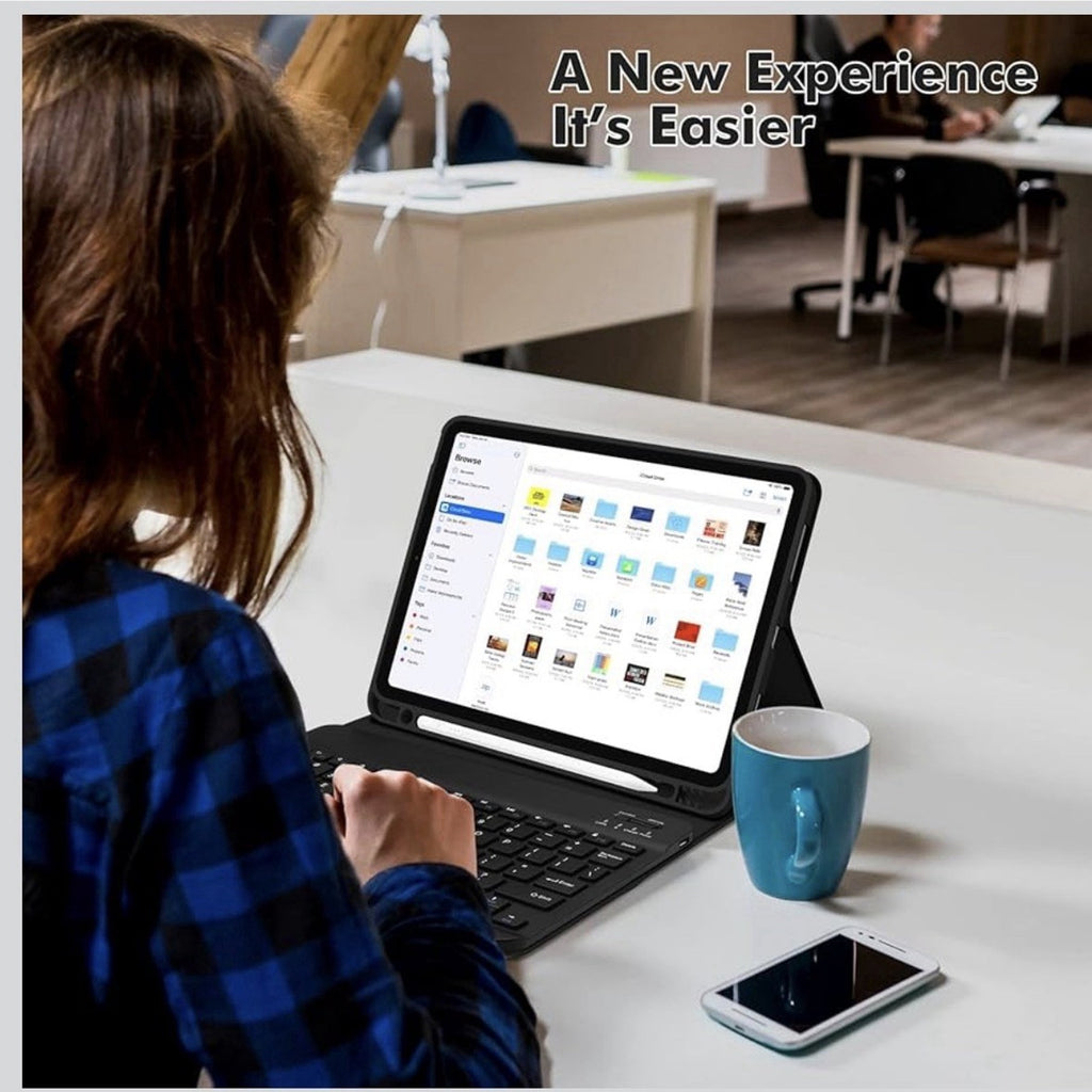 GOKOCO Keyboard Case iPad Air 11” M2/M3, 10.9” 4th/5th Gen , Black