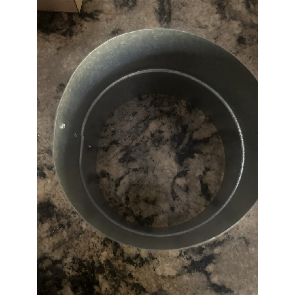 6" Inch Galvanized Metal Vent Duct Connector - Round Metal - Female