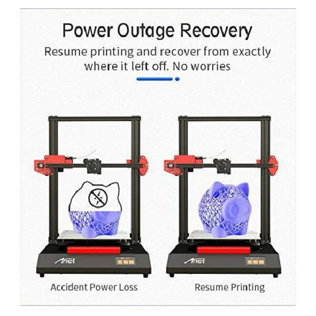 Anet ET4 3D Printer, Matrix Automatic Leveling, Power Outage Recovery Function