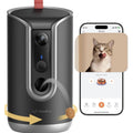 TKENPRO 2K Pet Camera Treat Dispenser, 360°View Dog Camera, 2-Way Audio Black