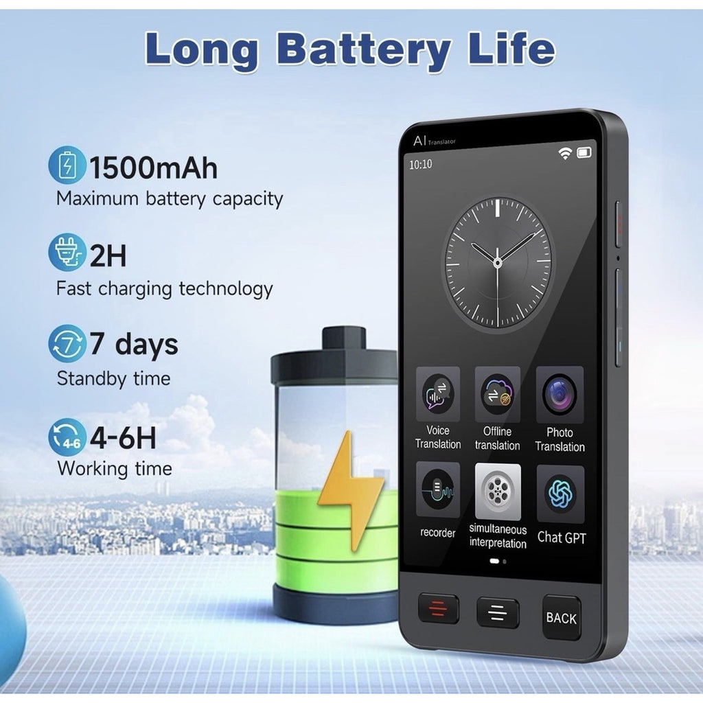 M80 PRO AI Voice Translator –2-Way Smart Translator | 142 Languages | Off/Online