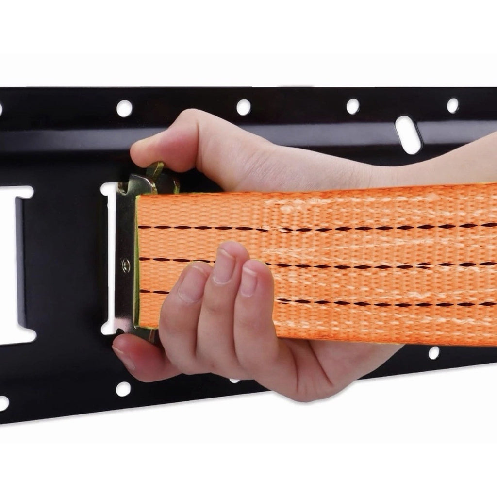8 Pack Heavy Duty E-Track Ratchet Straps 2"x15' 4500LBS - Orange