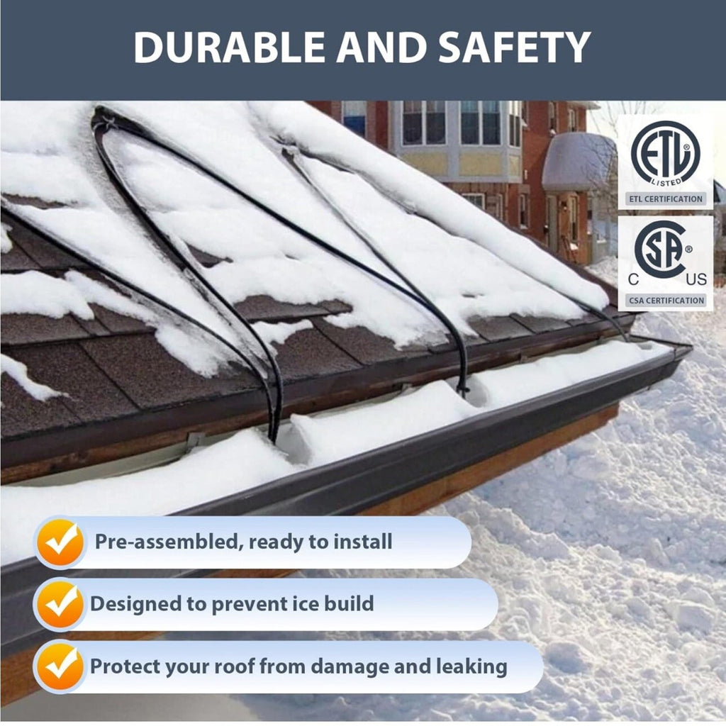 Pre-assembled Self-regulating Pipe Heating Cable Heat It 30ft