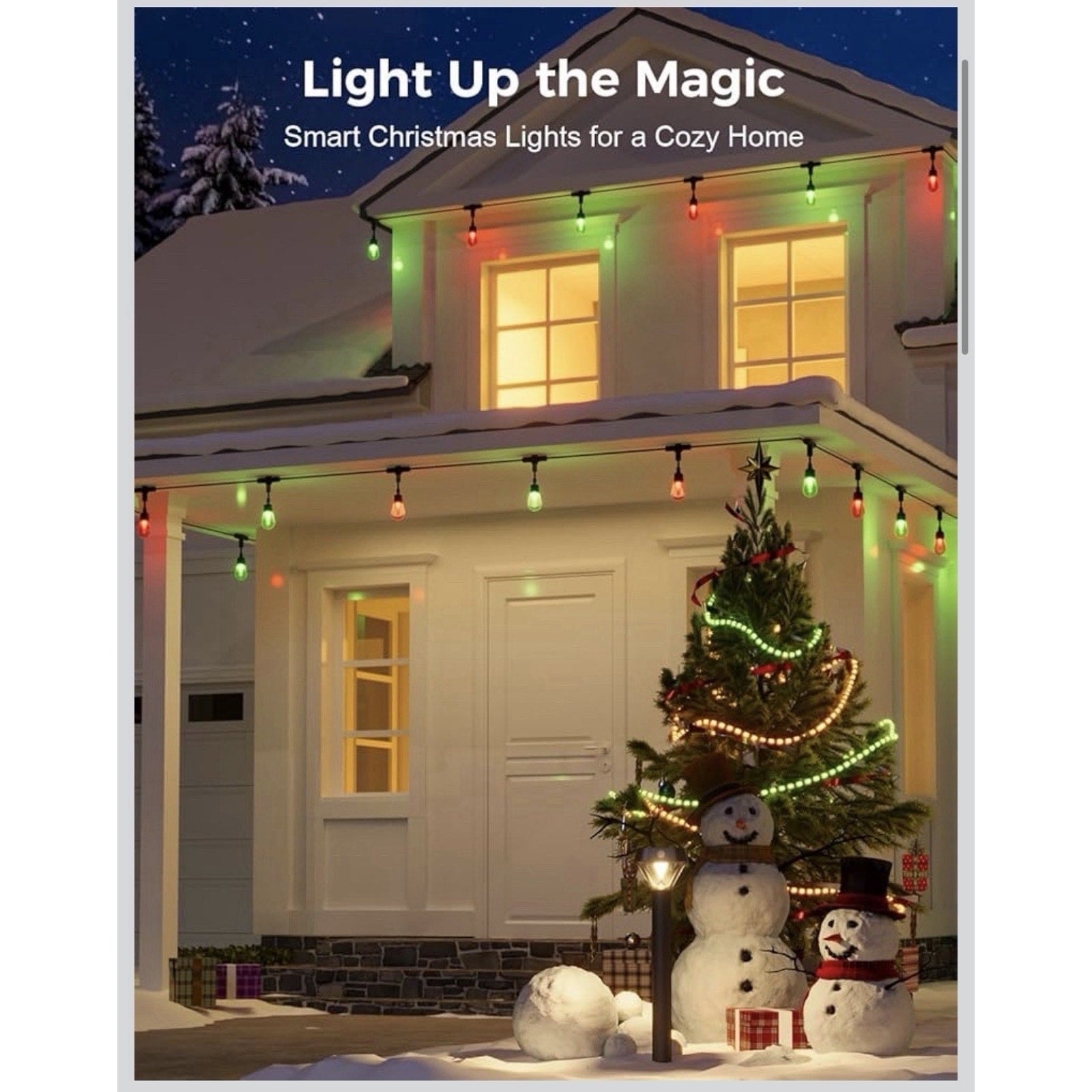 XMCOSY+ Smart Outdoor 123 ft. Outdoor WaterProof LED Lights