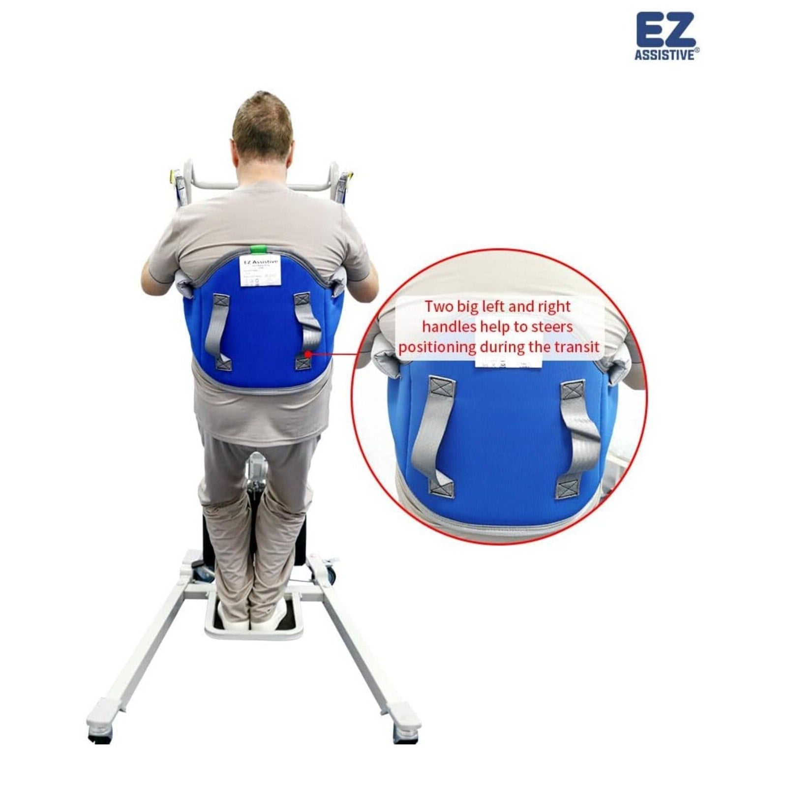 Sit to Stand Padded Patient Lift Sling,500Lbs Safety Loading Weight, Stand Assis