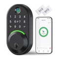 Yamiry Fingerprint Smart Door Lock Keyless Entry Deadbolt Digital Keypad Black