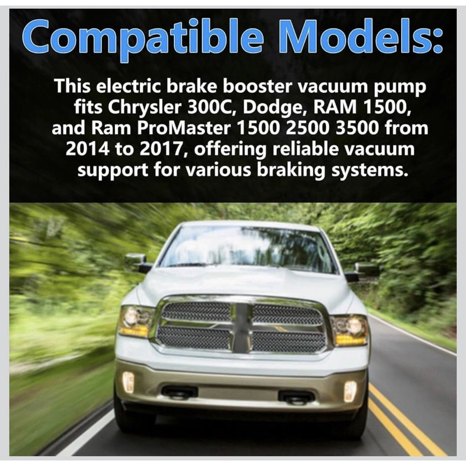 2014-2021 Ram Promaster 1500 2500 3500 Brake Booster Vacuum Pump 68239633AA