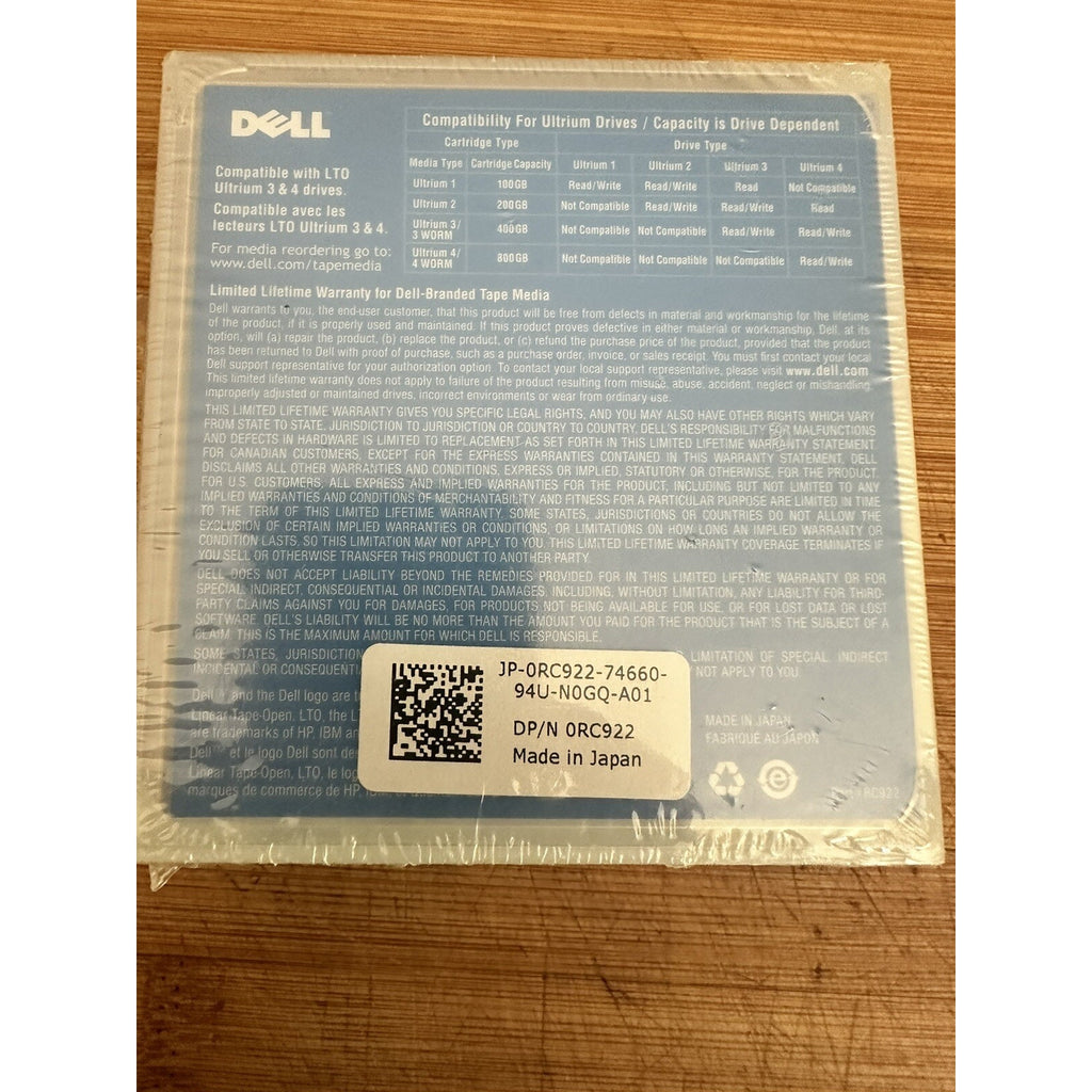 Dell LT0 Ultrium 3, 400GB Data Cartridge / 0HC591