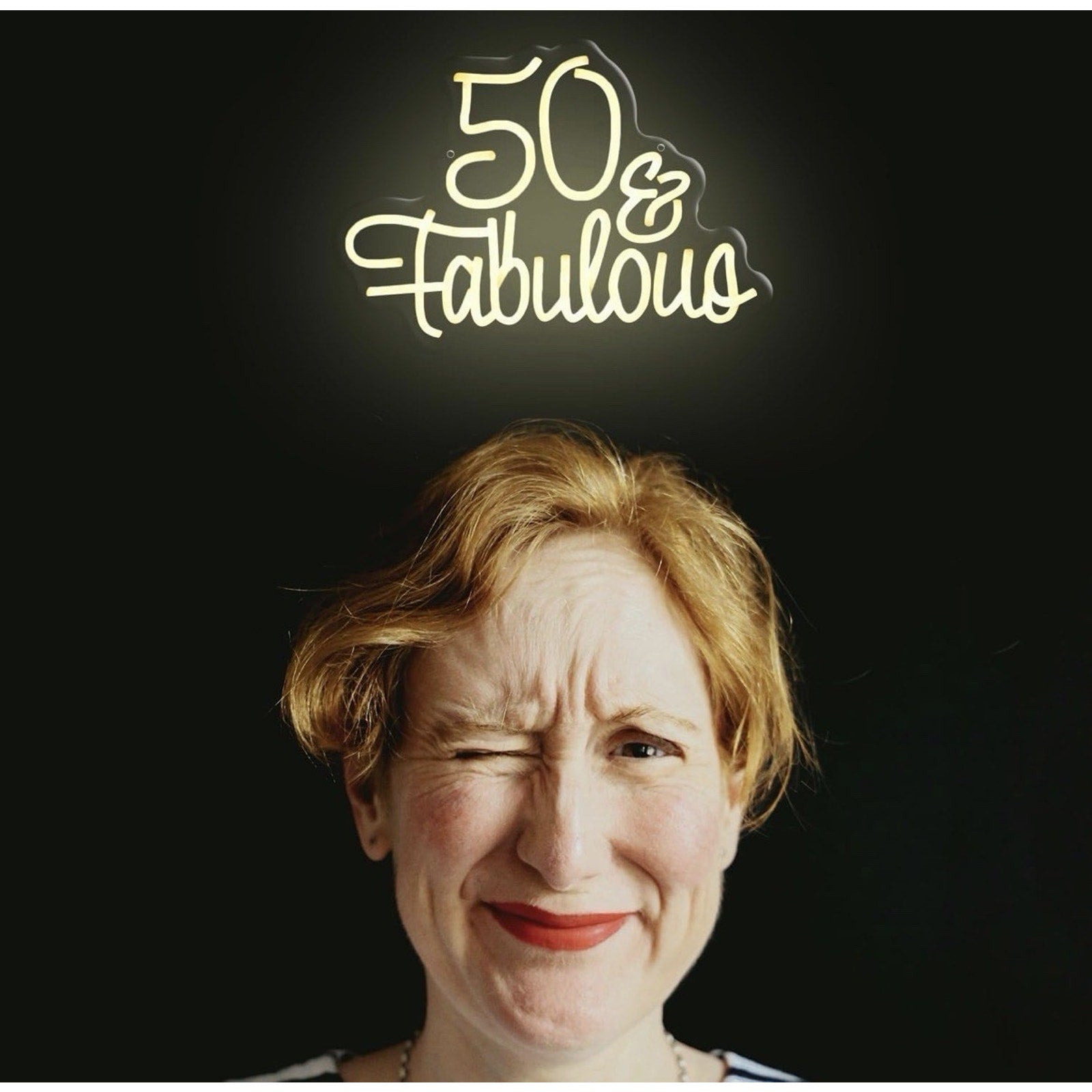 50 Fabulous Neon Light Fifty Years Old Neon Sign for 50th Wedding Anniversary