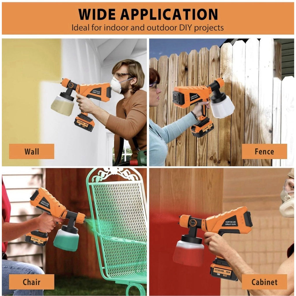 Portable Electric Cordless Paint Sprayer Gun