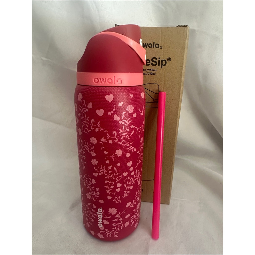 Owala insulated water bottle with a built-in straw. Love Letter 32oz. 2