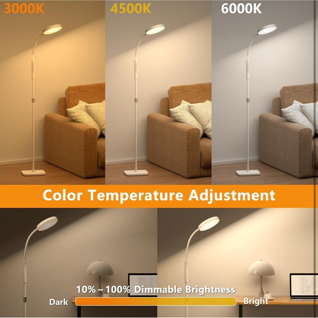 LED Floor Lamp, Height Adjustable Floor Lamps for Living Room, Super Bright