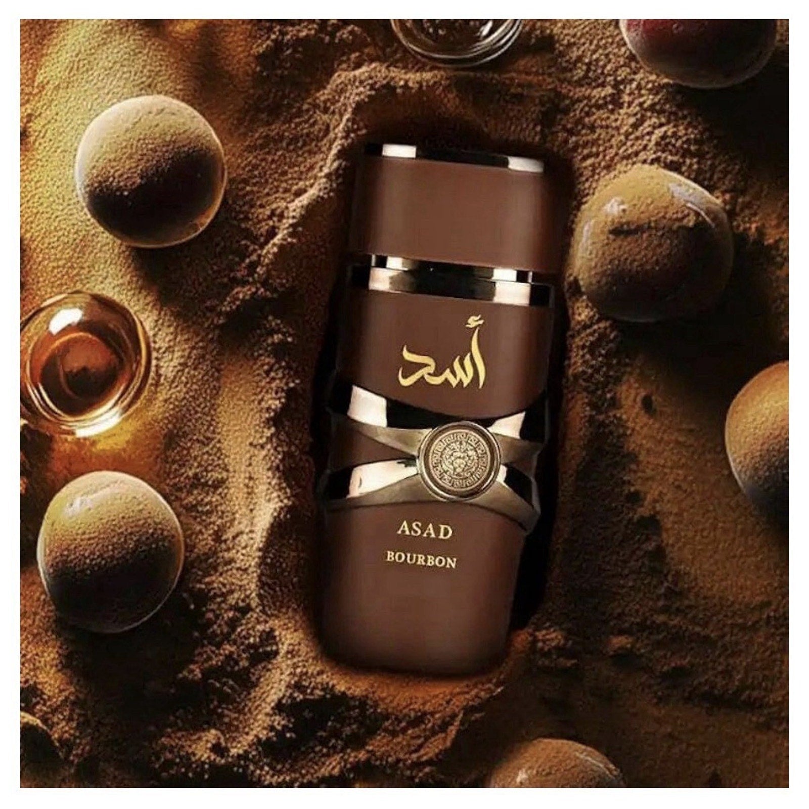 Lattafa Asad Bourbon Eau De Parfum Spray 3.4 oz (100ml) Unisex New in Box Sealed