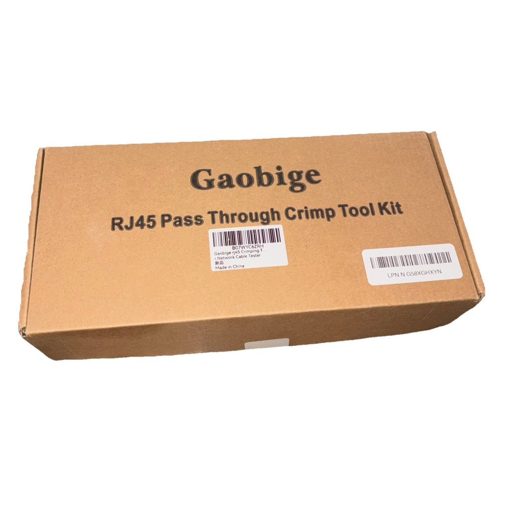 RJ45 Crimping Tool for Cat6/Cat5e 50 Pass-Through Connectors & Tester