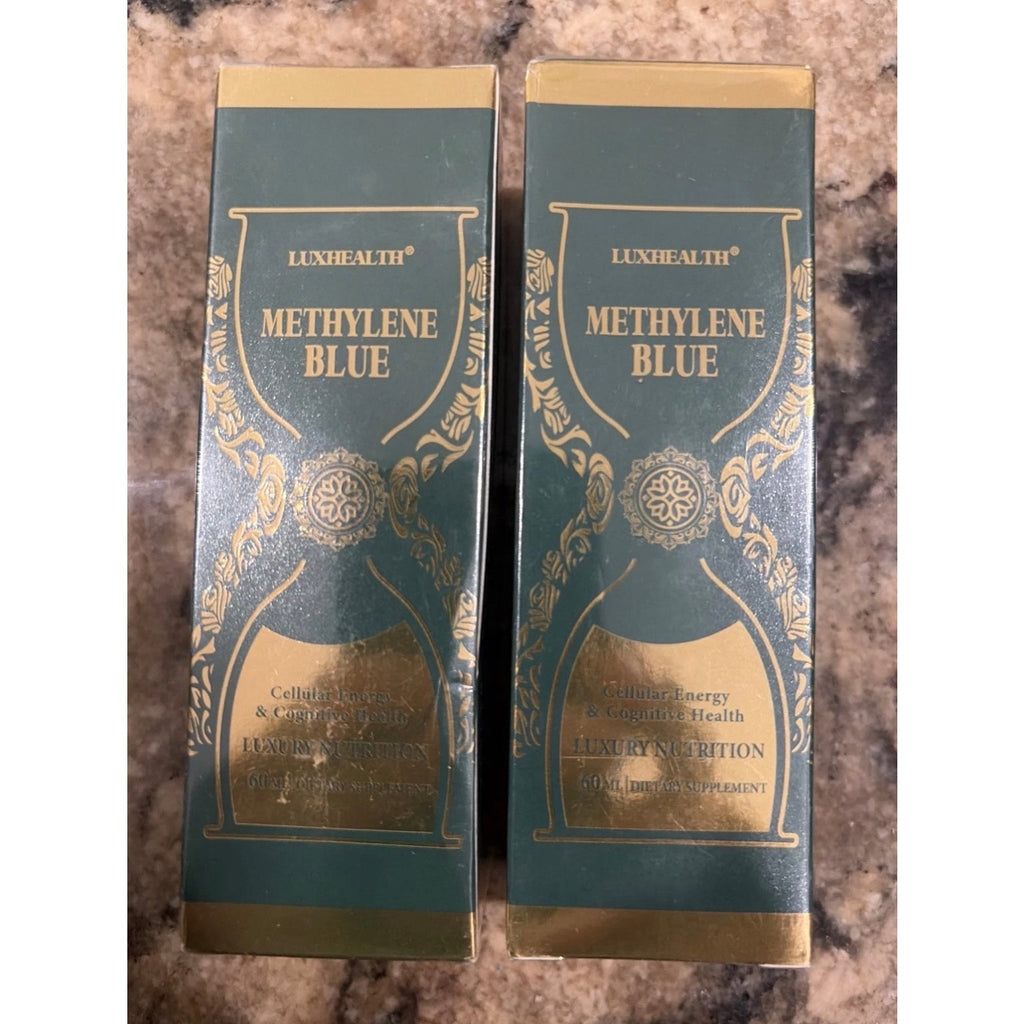 2 Pack! Methylene Blue Supplement Drops for Brain Health- High Purity Exp 4/2028