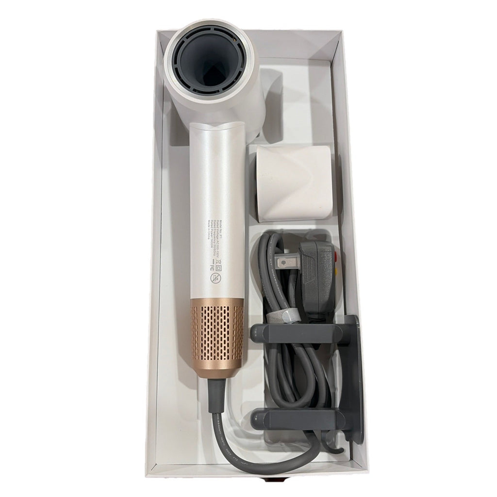 High-Speed Ionic Hair Dryer 150,000 RPM Professional Fast Drying (White)